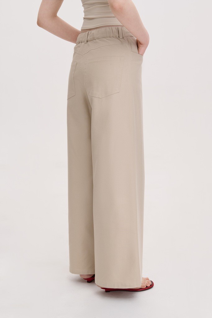 ШИРОКІ КОТОНОВІ ШТАНИ ПРЯМОГО  КРОЮ 1109-2025 зображення 2